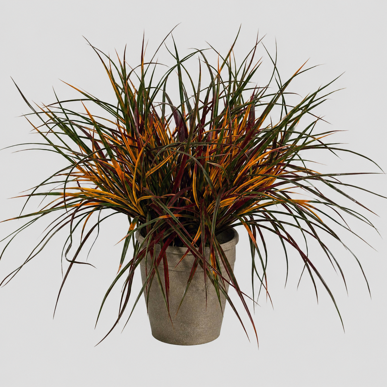 18 inch Eucalyptus Grass Bush PVC x 2ppp