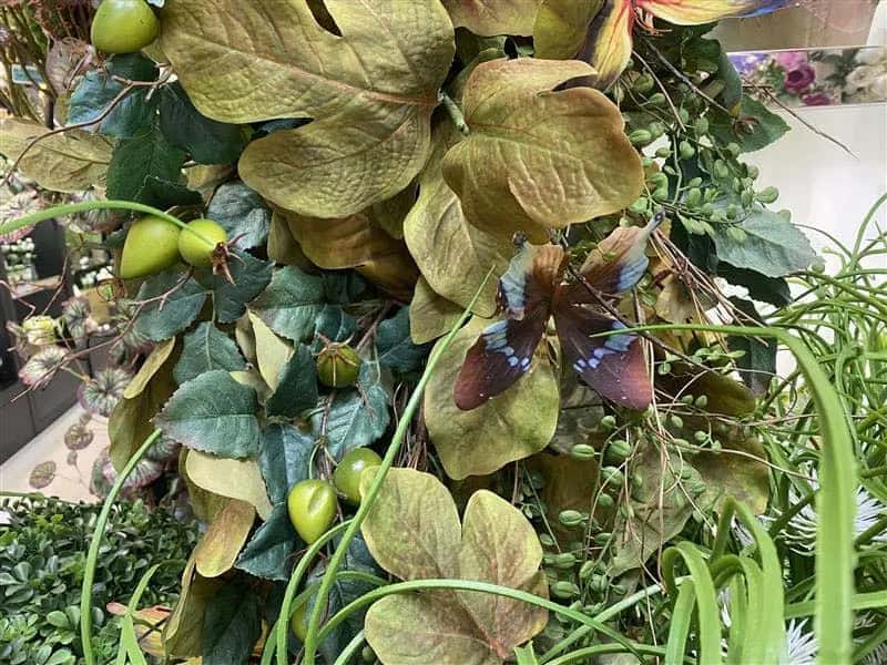 32 inch Artificial Silk Butterfly Branch in Blue and Black 9 Silk Plants Canada