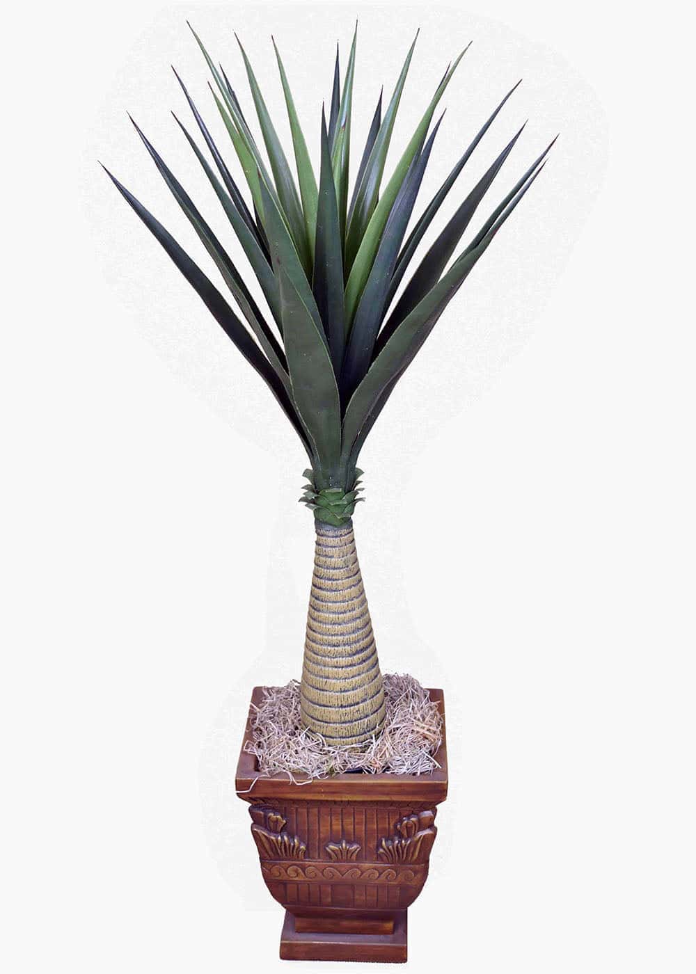 39 inch Artificial PVC Yucca Elephantipes Tree Potted 109 Silk Plants Canada