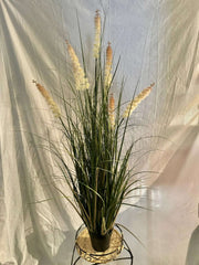 48 inch Cattail PVC Bush x10 Potted