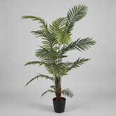 6 Foot Silk Artificial Areca Palm Tree – (15 Leaves) with white background