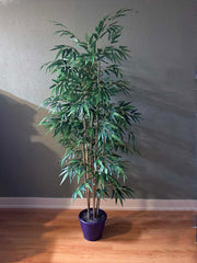 6 foot artificial silk bamboo palm tree MR
