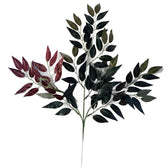 26 Inch Artificial Silk Smilax Branch with realistic green and burgundy foliage
