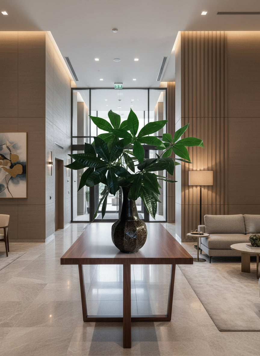 artificial money tree arrangement