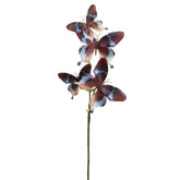 32 inch Artificial Silk Butterfly Branch in Blue and Black Silk Plants Canada