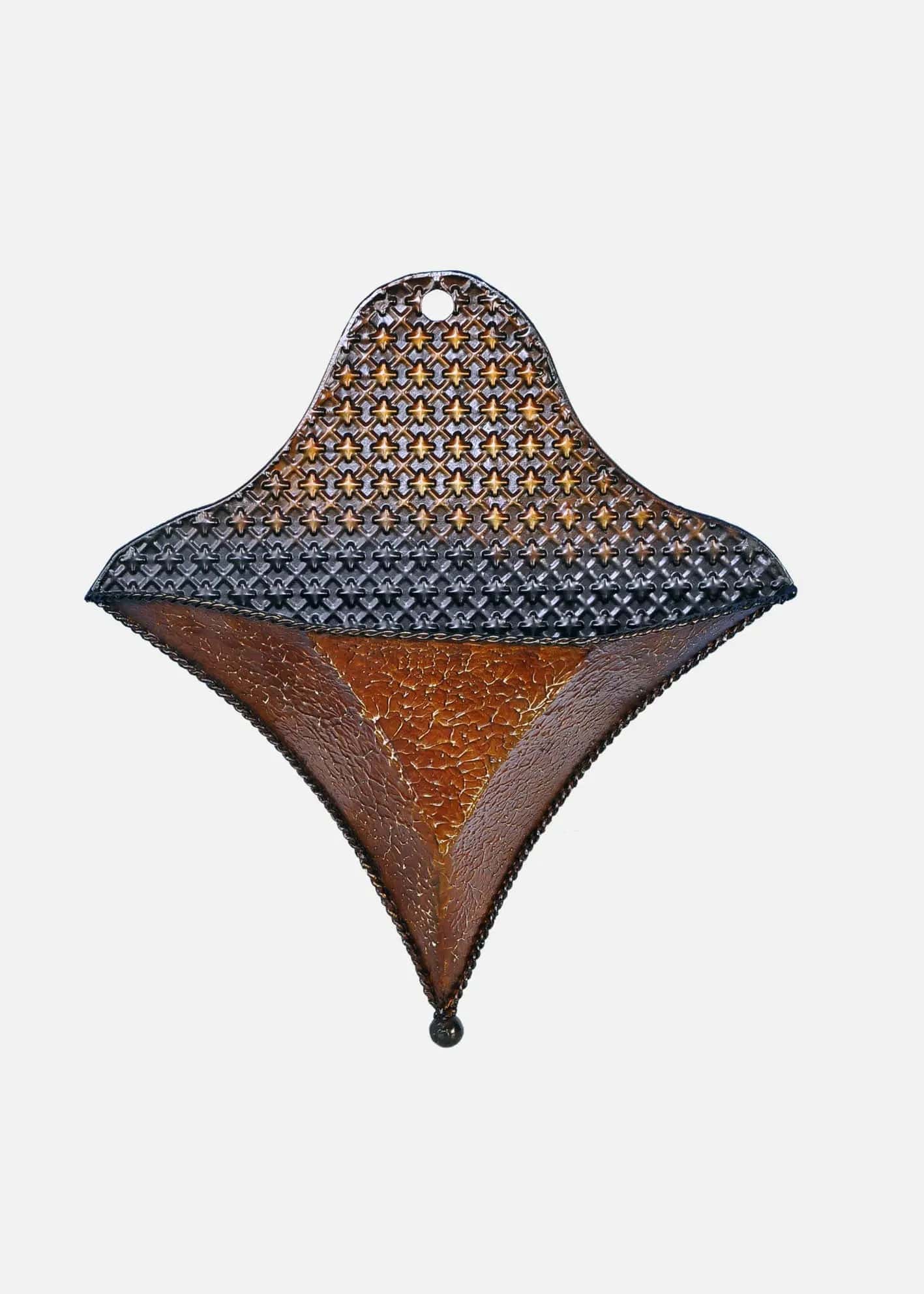 13" Metal Decorative Wall Sconce 2 Tone Brown Silk Plants Canada