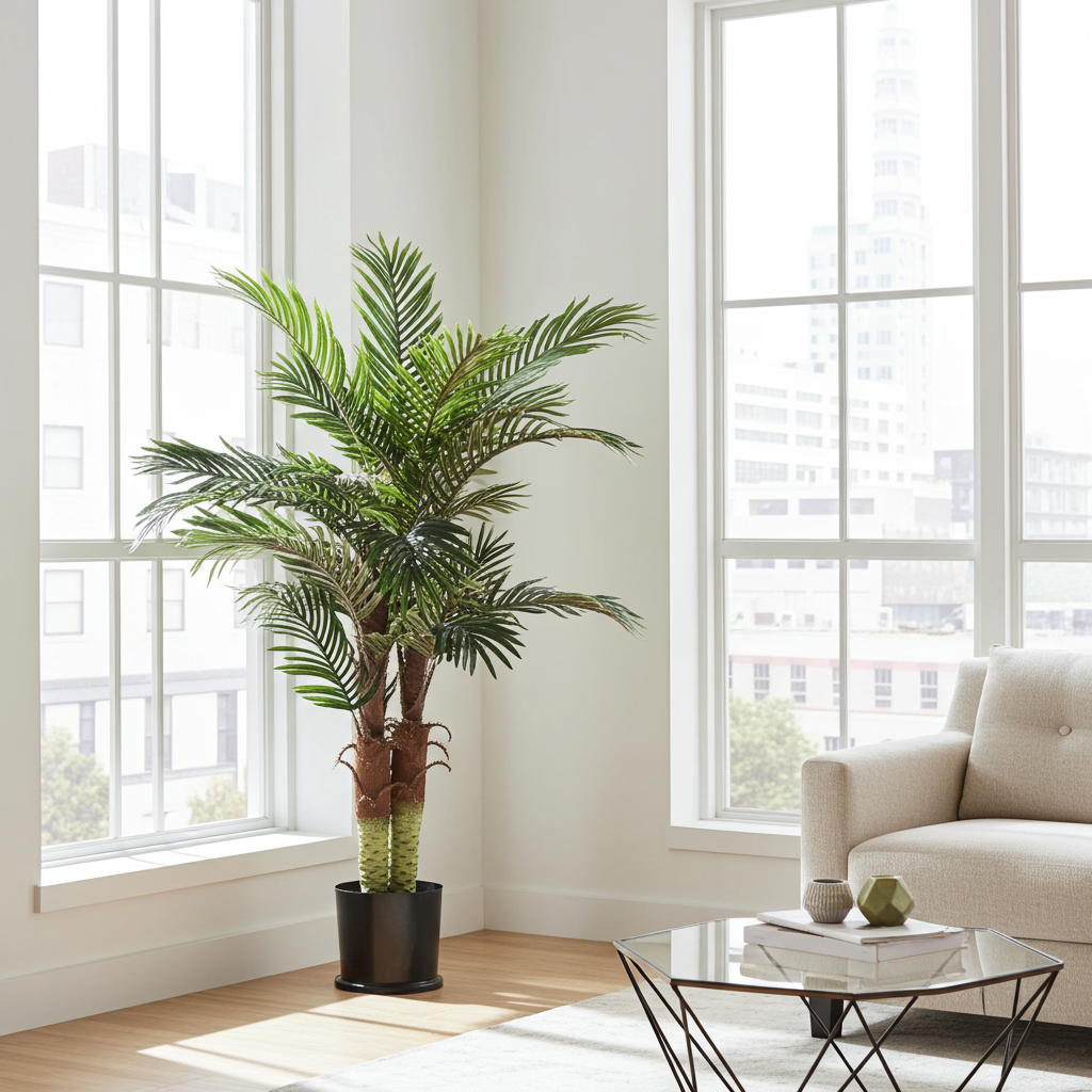 4' Artificial Silk Phoenix Palm Tree - Indoor/Outdoor Decor
