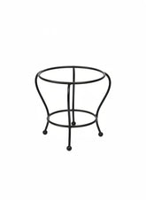small decorative metal plant stand that can hold a small plant