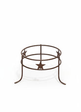 small metal star 2 ring plant holder