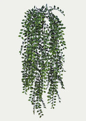 35" Artificial PVC Loquat Leaf Trailing Hanging Bush Vine PVC 20 Silk Plants Canada