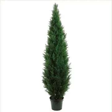 7 Foot Artificial PVC Cedar Tree for Indoor and Outdoor – Silk