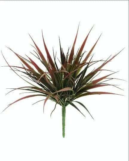 15 Inch Artificial PVC Vanilla Grass Bush