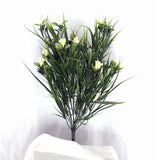 Daffodil Artificial Silk PVC Bush with Greens for Indoor and Outdoor
