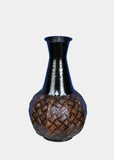 13 inch Metal Decorative Vase Silk Plants Canada