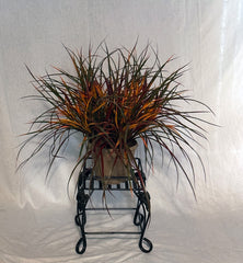 16" Artificial Autumn PVC Grass Bush (3 Plants/Pot) | Indoor/Outdoor Fall Color Silk Plants Canada