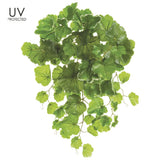21" Artificial Silk UV Protected Geranium Leaf Bush Variegated Silk Plants Canada