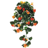 30 inch Silk Nasturtium Vine Orange - Trailing Plant for Home & Office