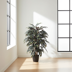36 inch artificial silk smilax two tone in a minimalistic room