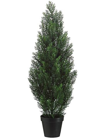 3 foot artificial cedar tree potted for indoor and outdoor