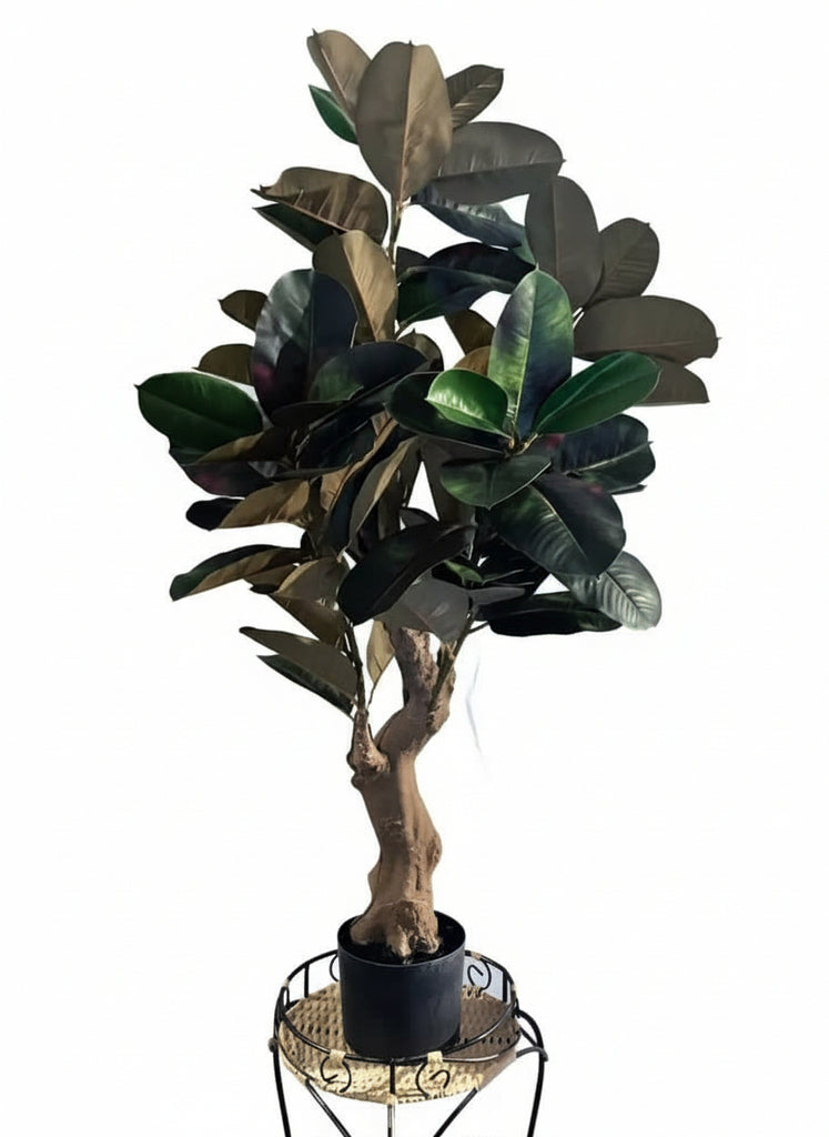 45 inch Artificial Silk Rubber Tree Silk Plants Canada