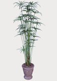 5 Foot Artificial Silk Cyperus Papyrus Green