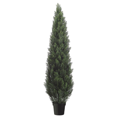 6 foot artificial cedar tree potted for indoor and outdoor