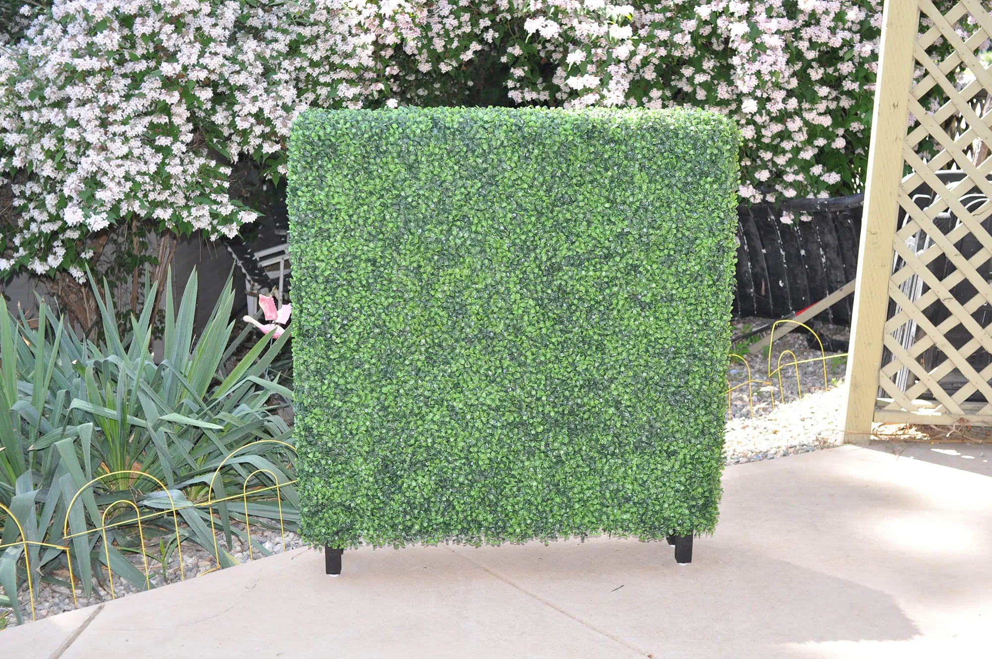 Boxwood Hedge UV Rated 40x10x40 inches for Indoor and Outdoor Privacy Silk Plants Canada