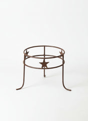 Large Metal Plant Holder Stand with 3-Star 2-Rings