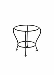 small decorative metal plant stand that can hold a small plant