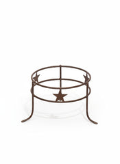 small metal star 2 ring plant holder