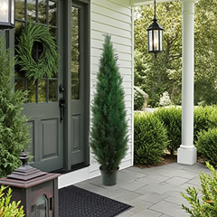 7 Foot Artificial PVC Cedar Tree for Indoor and Outdoor