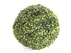13" Artificial PVC Boxwood Topiary Ball for Indoor | Outdoor