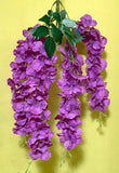 20 inch Artificial Silk Wisteria Branch x 5 Blooming Stems in Lavender Silk Plants Canada