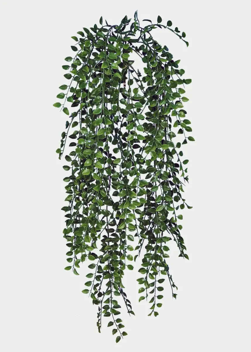 35 inch Artificial PVC Loquat Leaf Trailing Hanging Bush Vine PVC Silk Plants Canada