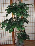 4 Foot Artificial Silk Fig Topiary Tree on Wood w Green Leaves Silk Plants Canada