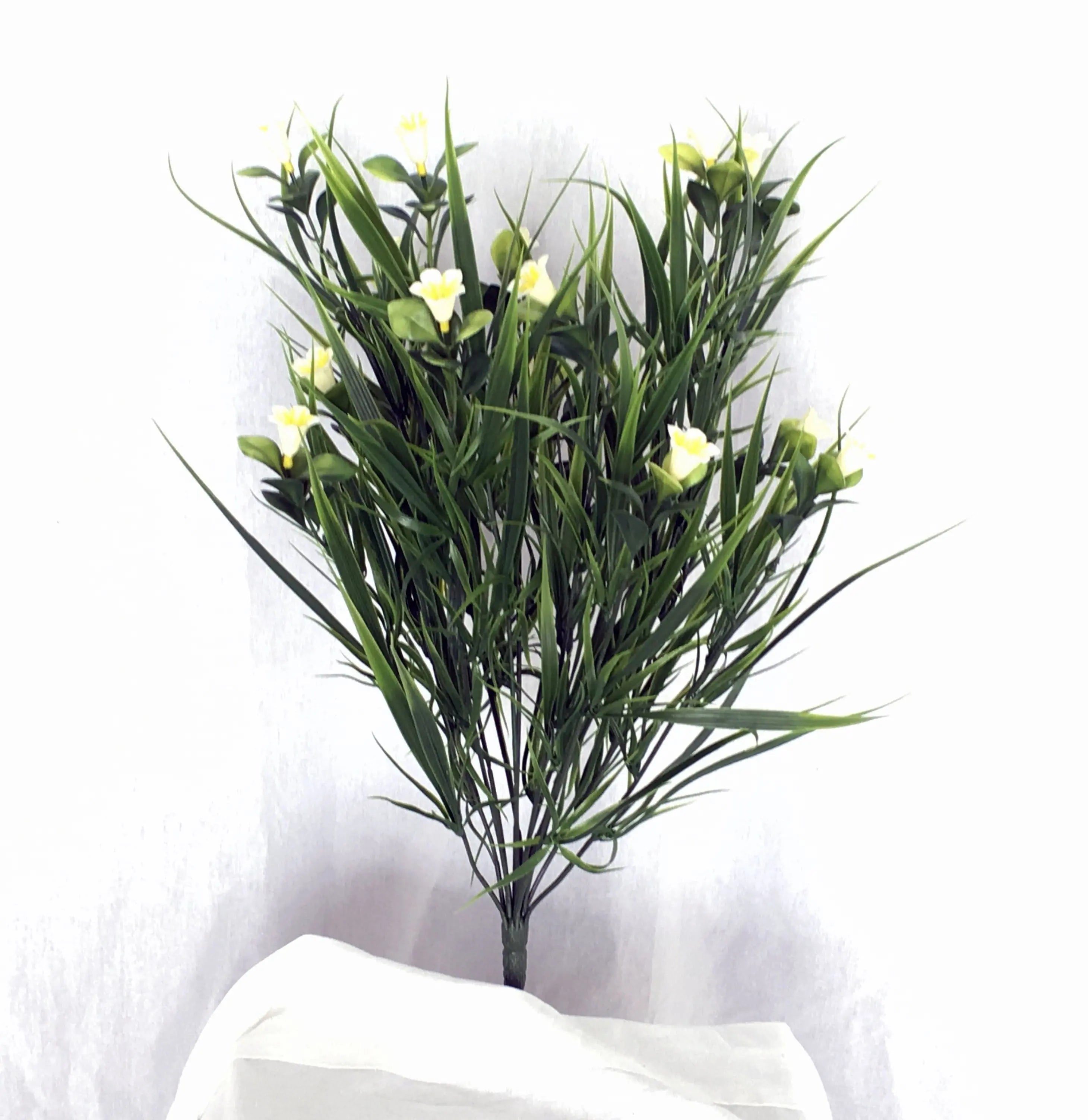 Daffodil Artificial Silk PVC Bush with Greens for Indoor and Outdoor Silk Plants Canada