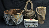 Wicker Rustic Country Containers Set of 4 Assorted